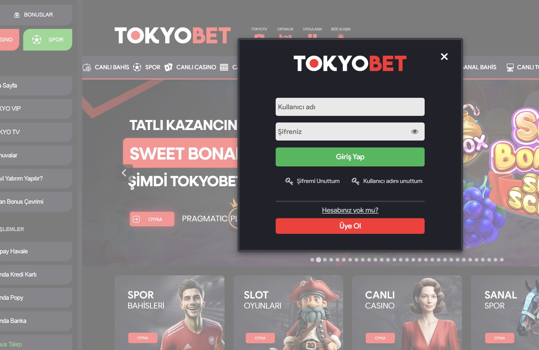 tokyobet giriş